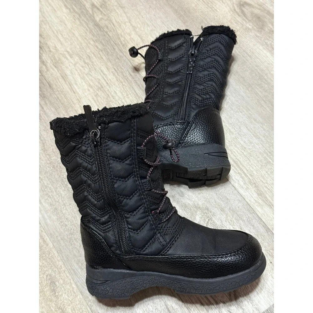 Girls Totes black winter Boots size 11M‎